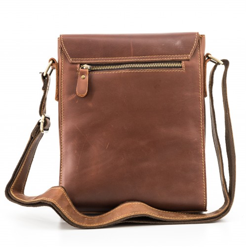 Men's leather shoulder-strap bag HML003