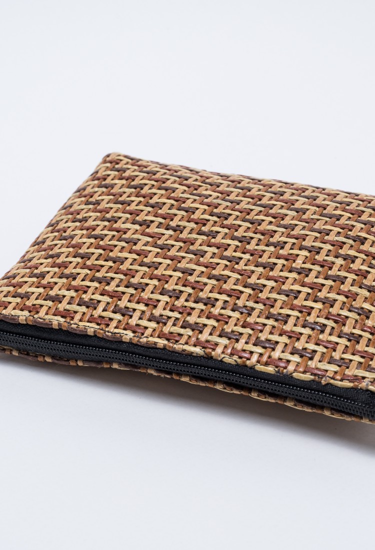 Synthetic straw wallet
