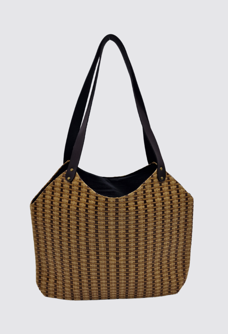 Women's Synthetic Rattan Shoulder Bag WBS101