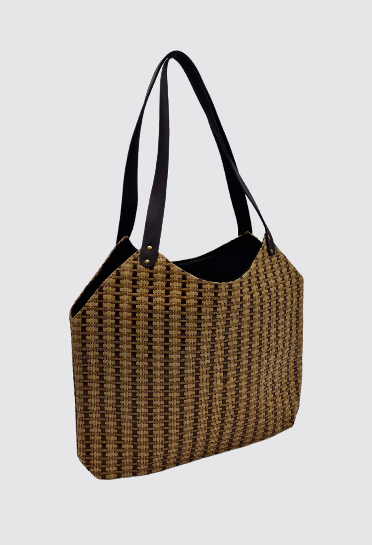 Women's Synthetic Rattan Shoulder Bag WBS101