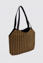 Women's Synthetic Rattan Shoulder Bag WBS101