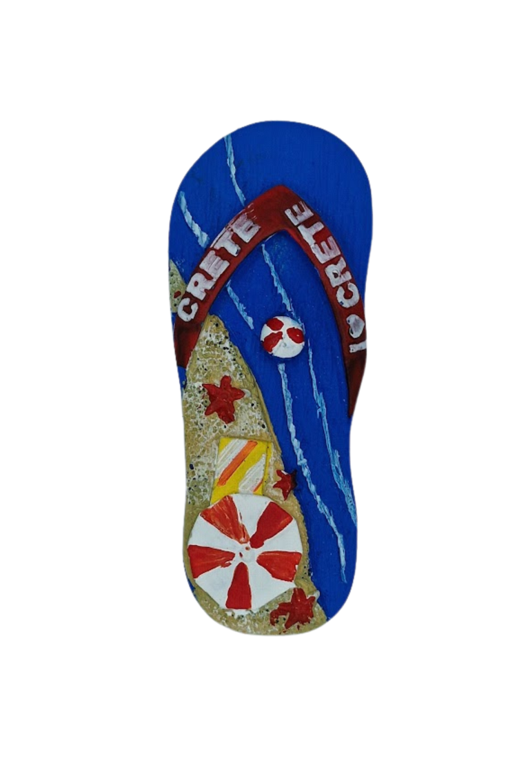 Souvenir magnetic flip flops Crete CMS0013