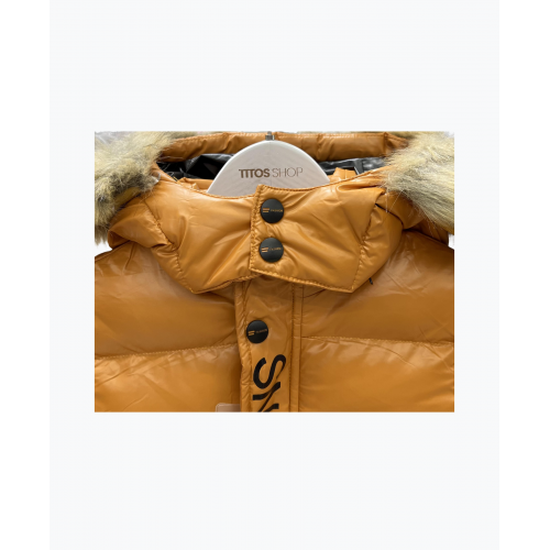 Inflatable jacket with hood JIB283