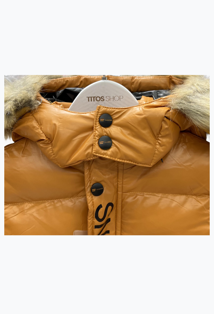 Inflatable jacket with hood JIB283