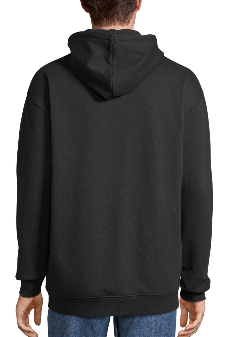Hooded Sweatshirt Jacket Black MJH102-P