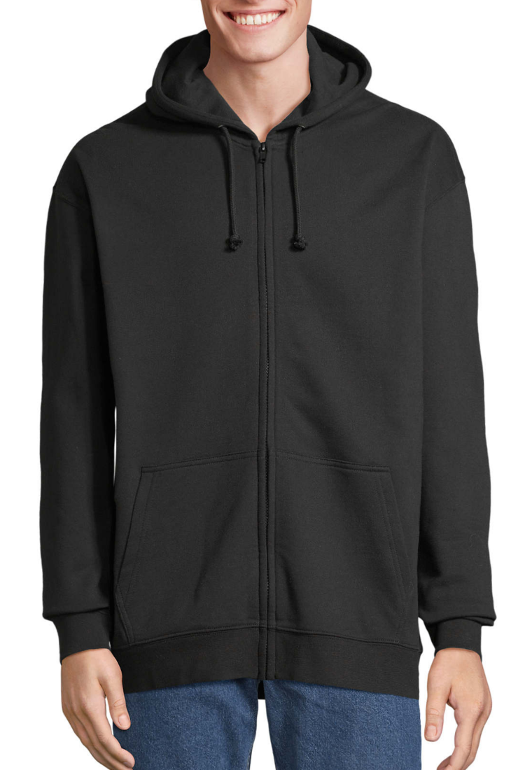 Hooded Sweatshirt Jacket Black MJH102-P Hooded Sweatshirt Jacket Black MJH102-P