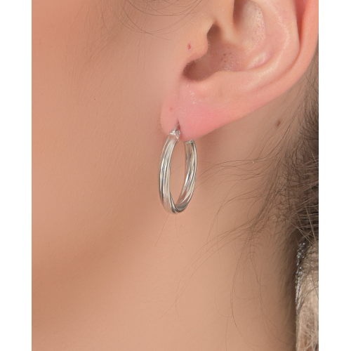 925 Silver Earrings* Hoops SEC518