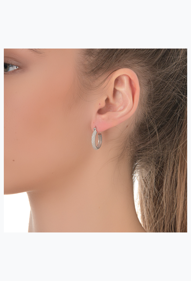 925 Silver Earrings* Hoops SEC265