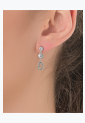 925 Silver Earrings* Aquamarine SEA943