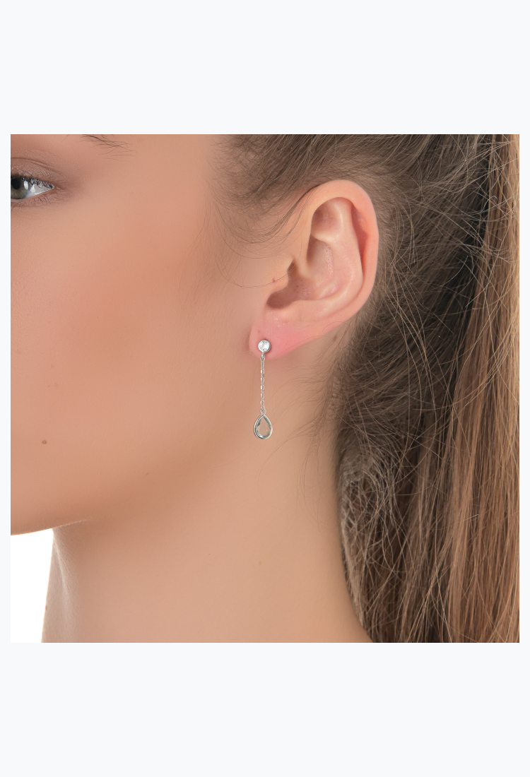 925 Silver Earrings* Aquamarine SEA968 925 Silver Earrings* Aquamarine SEA968
