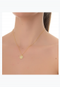Women's Gold Plated Sun Necklace GNS839