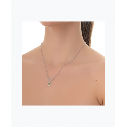 Women's Silver Eye Necklace SNE133
