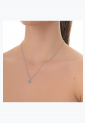 Women's Silver Eye Necklace SNE133