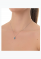 Women's Silver Eye Necklace SNE876