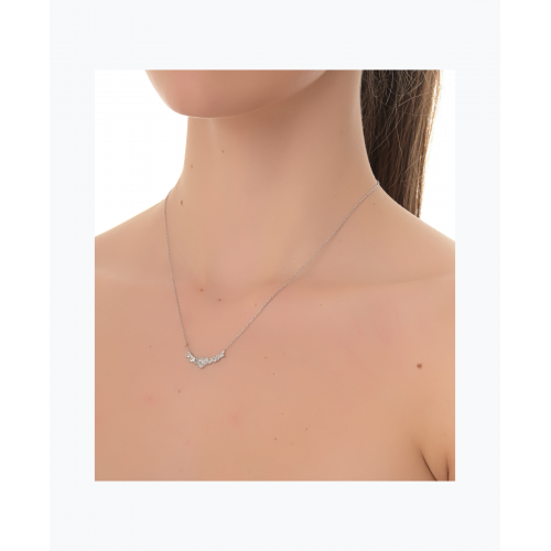 Women's Silver Heart Necklace SNH074