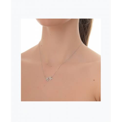 Women's Silver Dragonfly Necklace SNB978