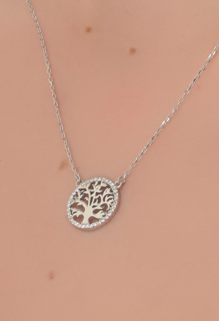 Women's Silver Tree of Life Necklace SNT355