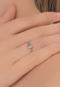 Γυναικείο Ασημένιο Δαχτυλίδι Άκουαμαρινα WSR674
