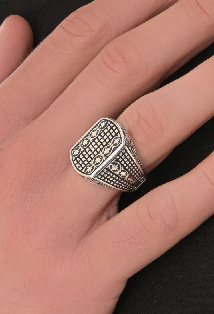 Men's Silver Ring MSR808