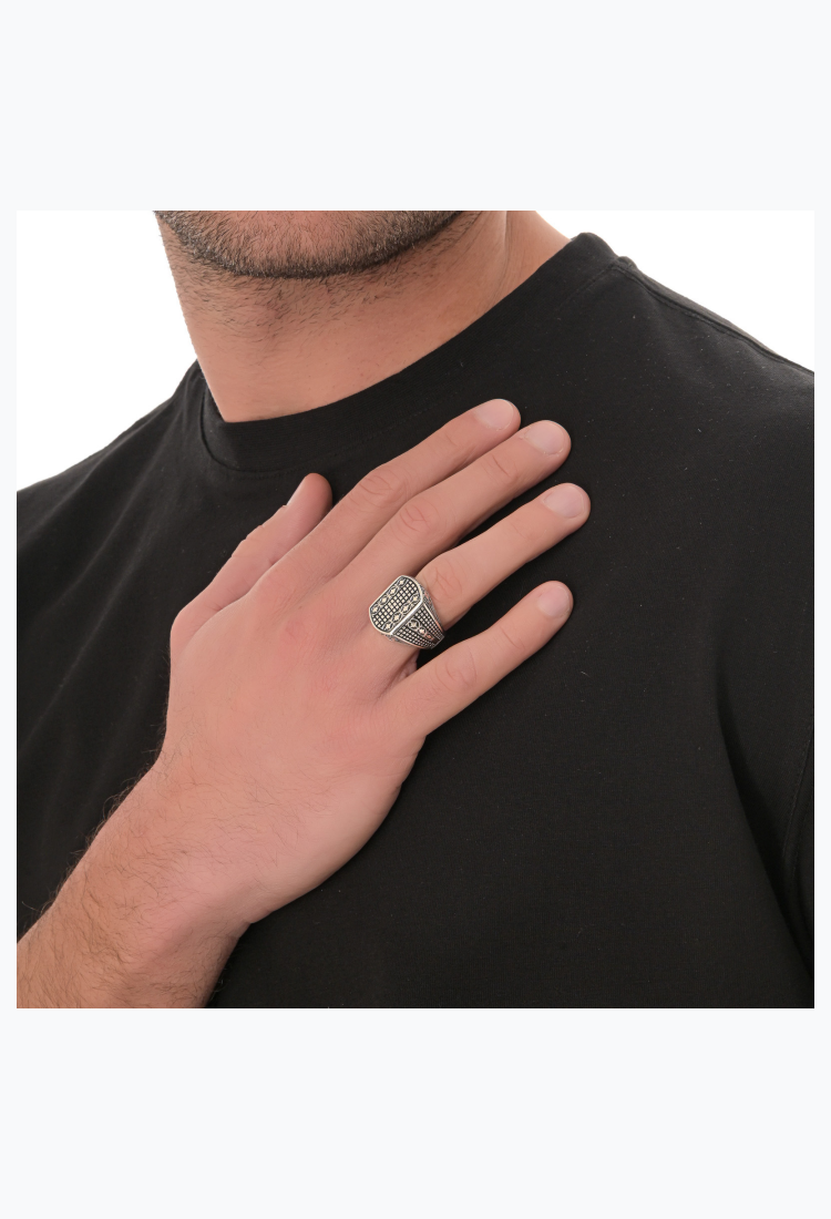 Ανδρικό Ασημένιο Δαχτυλίδι MSR808