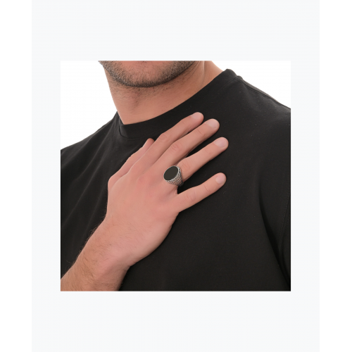 Ανδρικό Ασημένιο Δαχτυλίδι Όνυχας MSR159