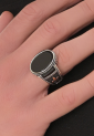 Men's Silver Onyx Ring MSR811