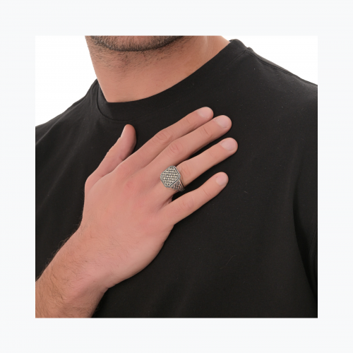Ανδρικό Ασημένιο Δαχτυλίδι MSR815