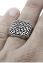 Men's Silver Shield Ring MSR815