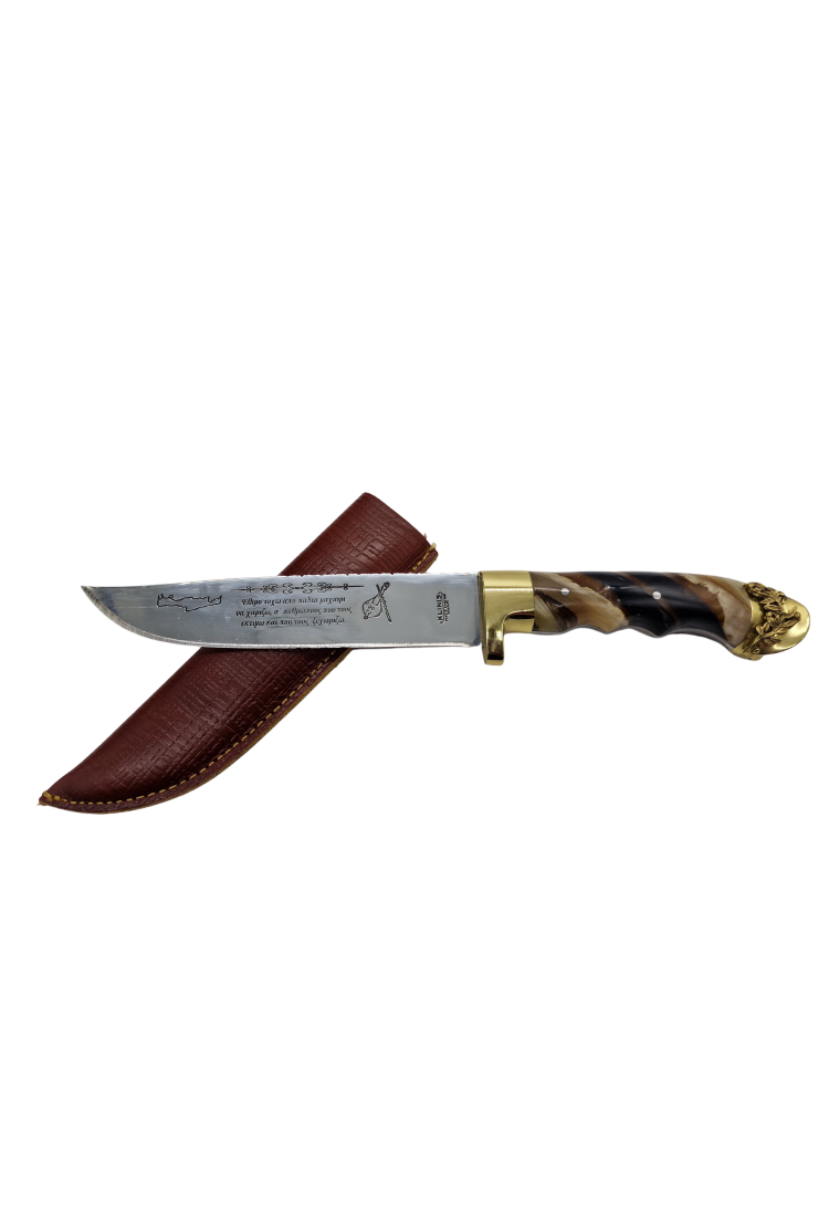 Μαχαίρι Κρητικό με μαντινάδα KCB302