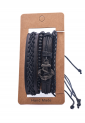 Leather Bracelets Set 4 Pieces 522358 Leather Bracelets Set 4 Pieces 522358