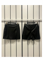 Mini leather skirt 523558