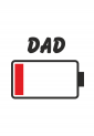 Μπλούζα Dad Low Battery MDL150