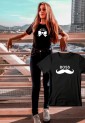 Funny T-Shirt with The Real Boss Print WTB304 Funny T-Shirt with The Real Boss Print WTB304