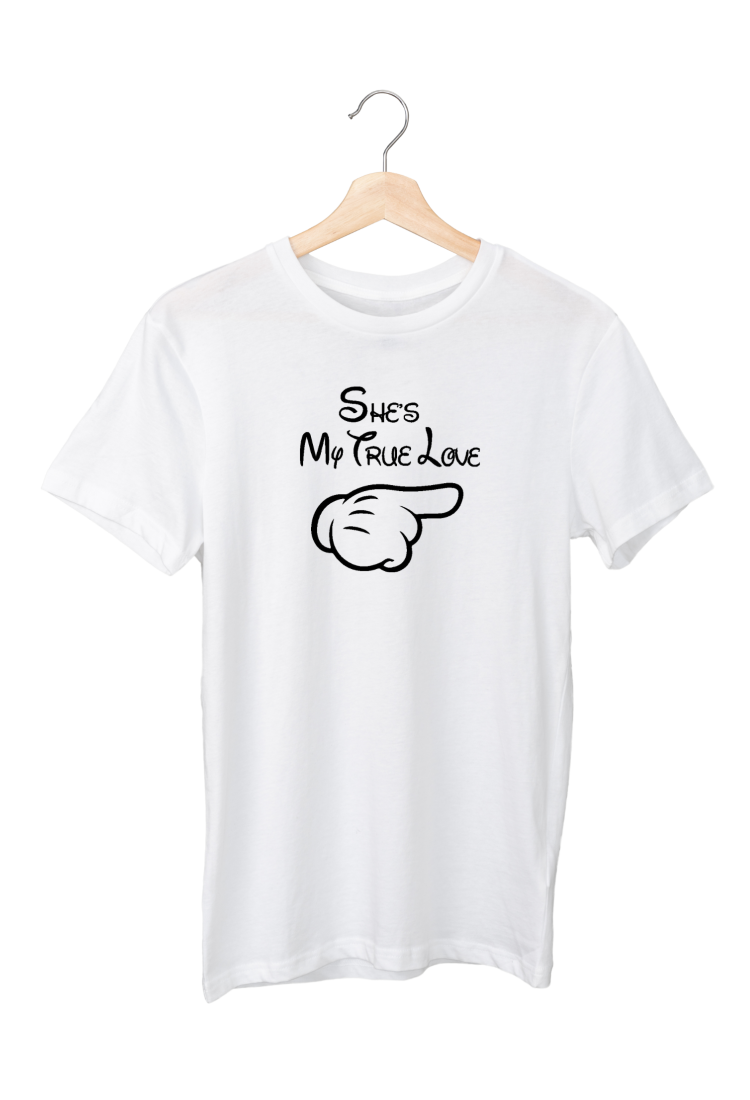 Μπλουζάκι Funny με Τύπωμα She's My True Love MTS305