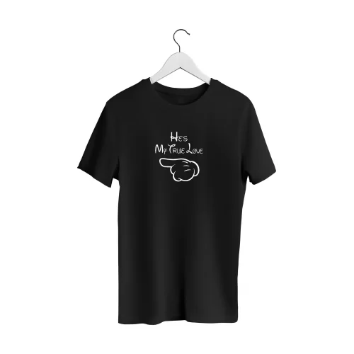 Funny T-shirt with print He's My True Love WTS305