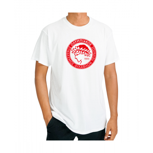 Men's T-shirt Red and white MTE306