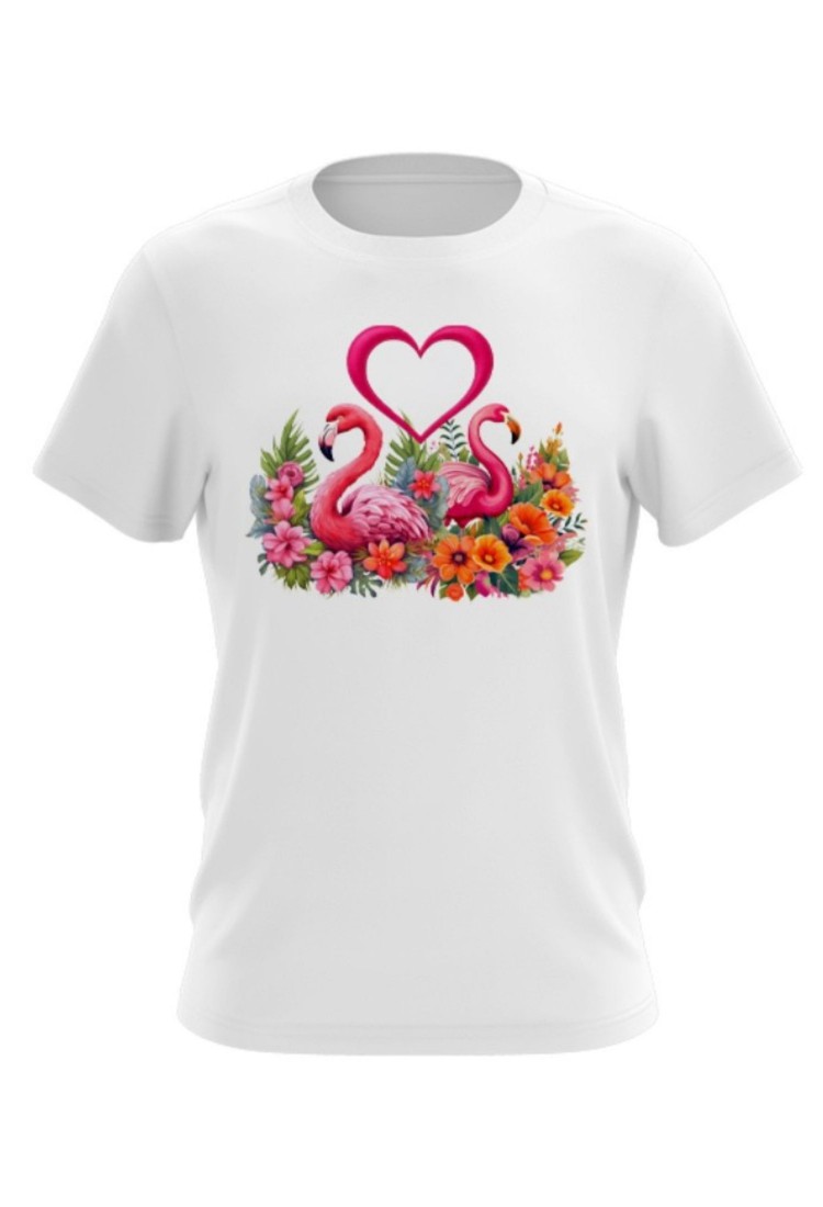 Kids Blouse Flamingo with Heart Crete TKF002 Kids Blouse Flamingo with Heart Crete TKF002