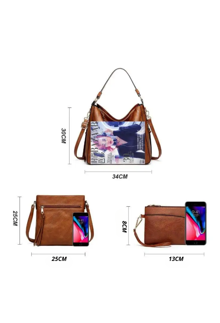 Women's Shoulder Bag / Crossbody Set 3 in 1 with Wallet WBC359