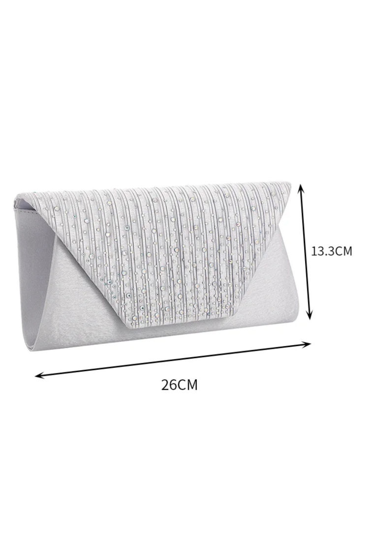 Τσαντάκι Βραδινό Clutch με Στραζ BWN709