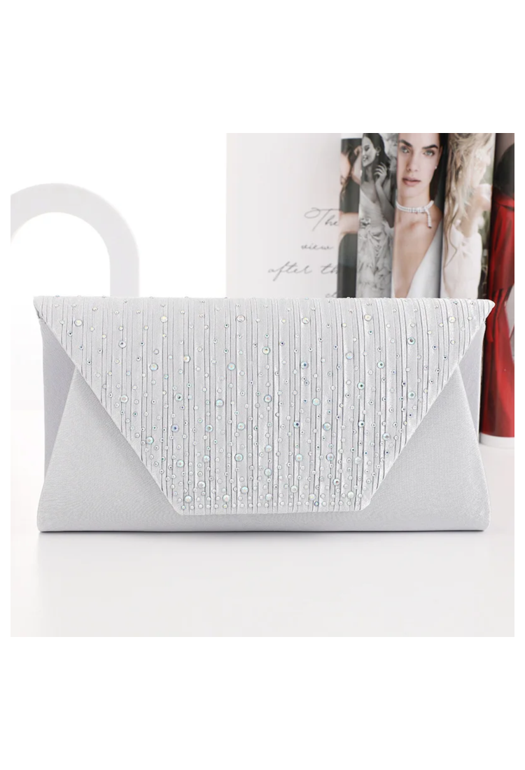 Evening Clutch Bag with Rhinestones BWN709