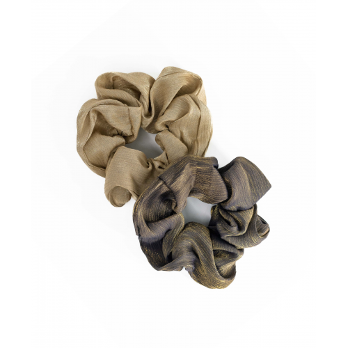 Λαστιχάκι Μαλλιών Scrunchie Ανάγλυφο Σατέν HBE646-3