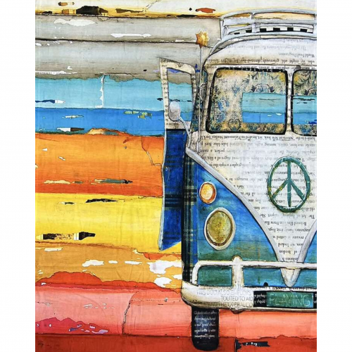 Volkswagen Minibus Beach Towel TAI193-7