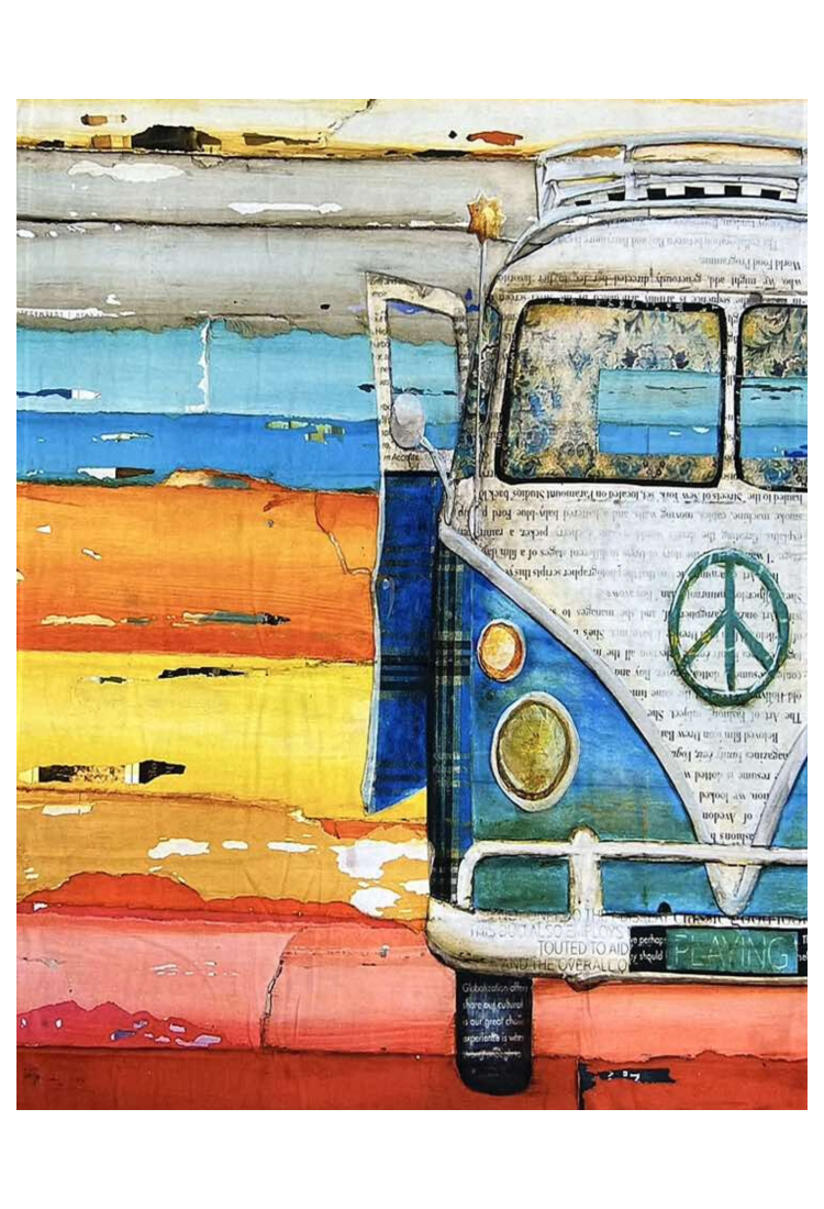 Volkswagen Minibus Beach Towel TAI193-7