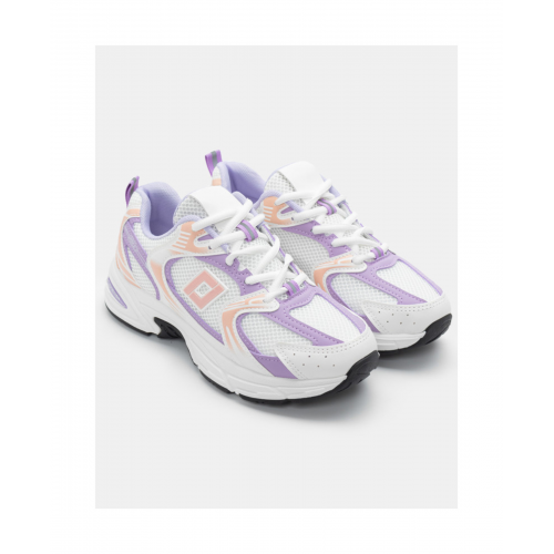 Γυναικεία Παπούτσια Sneakers Λευκά με Λιλά WSS243
