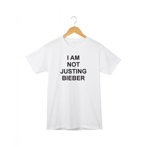 T-shirt I AM NOT JUSTING BIEBER BIE422