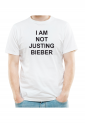 T-shirt I AM NOT JUSTING BIEBER BIE422