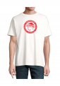 Men's T-shirt Red and white MTO306