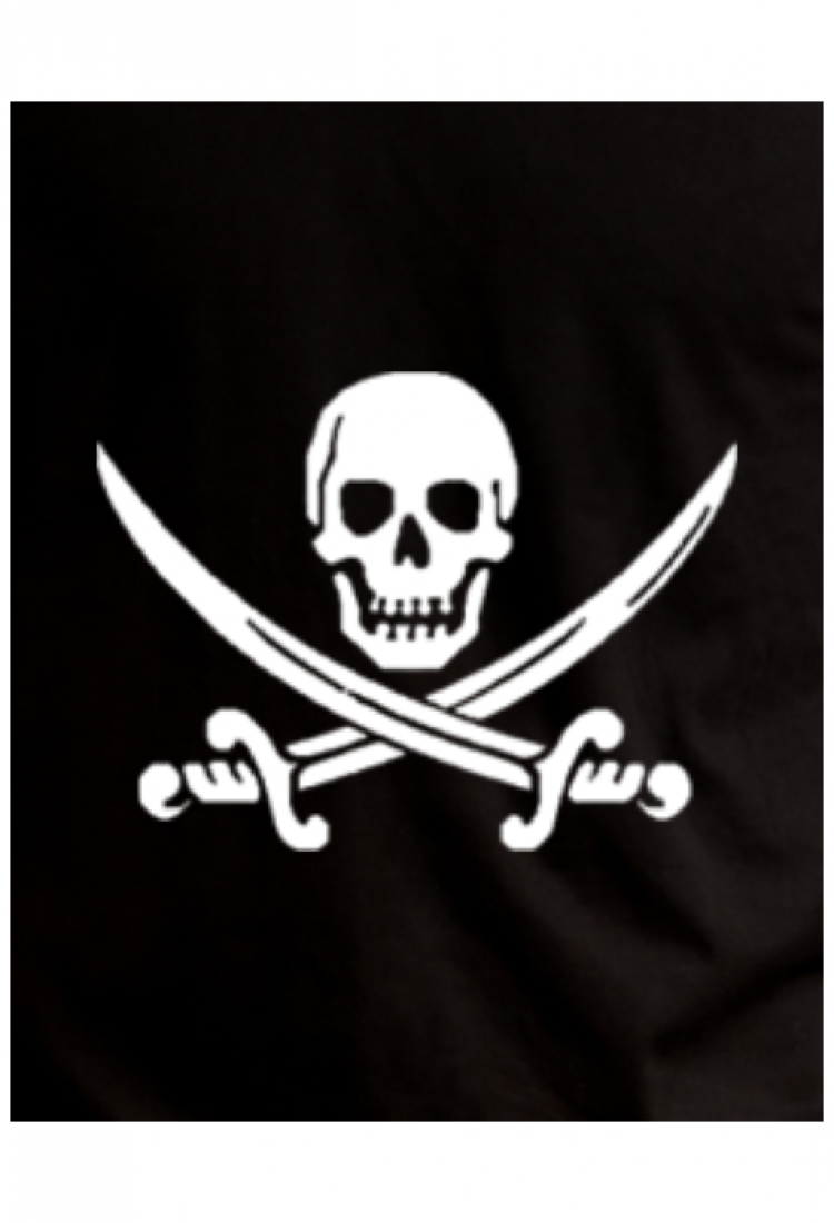 Men's T-Shirt With Pirate Print PIR840 Men's T-Shirt With Pirate Print PIR840