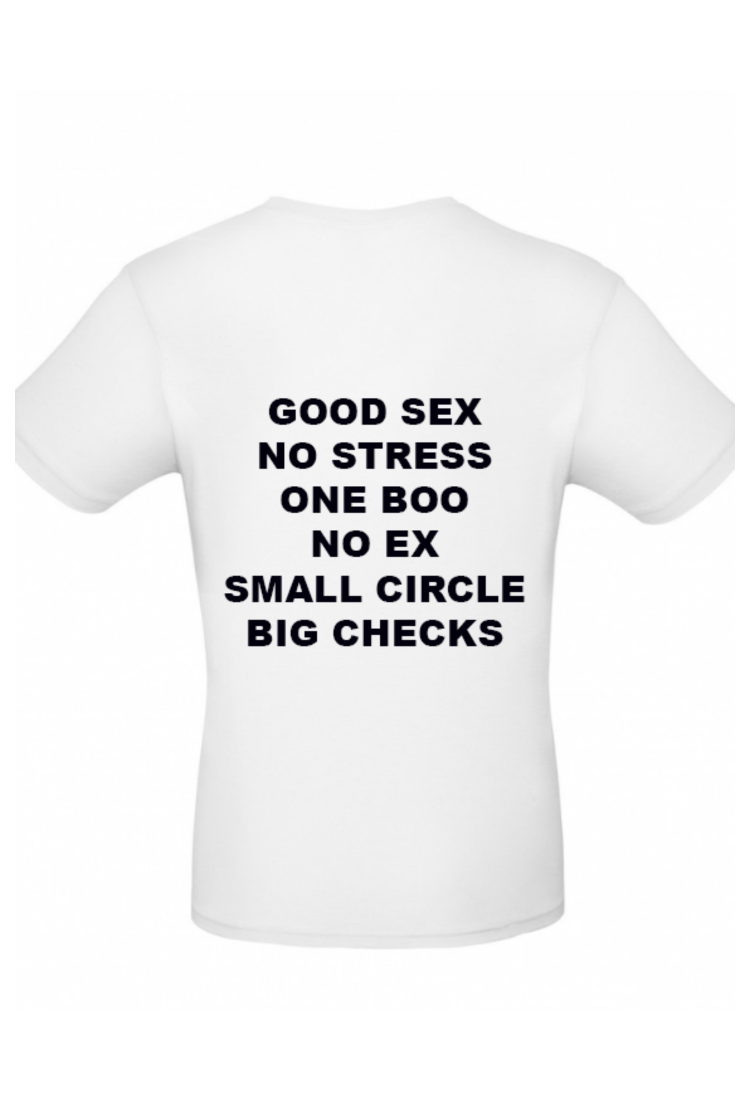 Men's T-Shirt With Print On The Back NO89 Men's T-Shirt With Print On The Back NO89