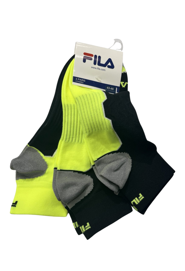 Fila Socks Set 3 Pairs FIL283 Fila Socks Set 3 Pairs FIL283